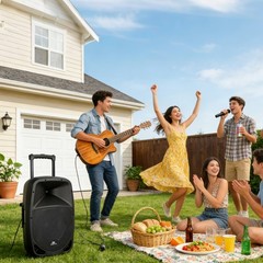 PRORECK Freedom 15″ Battery Powered PA Speaker 800 Watts Bluetooth Loudspeaker