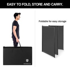PRORECK DJ Foldable Facade Portable Event Booth Panels 4 Detachable black&white