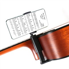 Guitar Phone Holder Adjustable & Rotatable Guitar Mount for Guitars Ukulele Bass