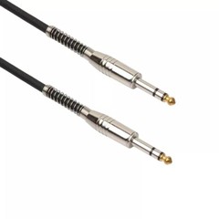6FT Stereo Cable 1/4 Inch Male Trs Speaker Amp Noiseless Guitar Cable