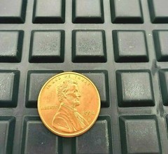 1/8″ Thick Square Stick on Rubber Feet for electronics 1/2″ Wide Square Adhesive