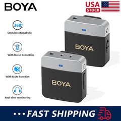 BOYA BY-M1V Wireless Lapel Microphone USB Type C / Lightning / 3.5mm Audio Jack