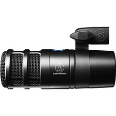 Audio-Technica Hypercardioid Dynamic Podcast USB Mic with 2 Year Warranty Bundle