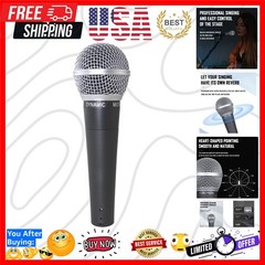Wm58 Classic Style Dynamic Vocal Instrument with Clean Sound, Metal Body Micr…