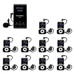 RetekessT130 Wireless Microphone Tour Guide System Transmitter 10Receiver Church