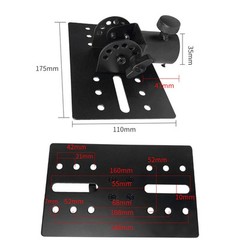 Practical Adapter Top Cap Rotatable Bracket Metal Mounting Black DJ/PA