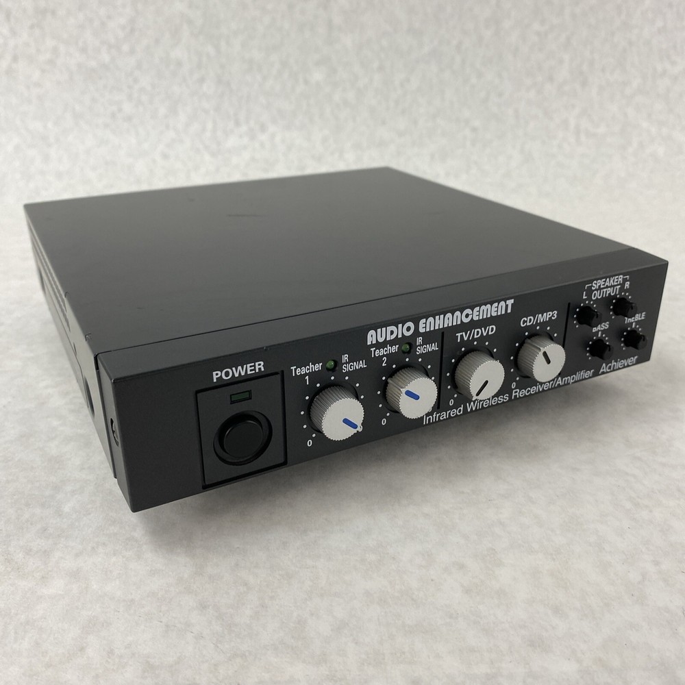 Audio Enhancement CAE-20W Infrared Wireless Receiver Amplifier Achiever – Tested
