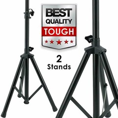 Pair EMB TSS1P Heavy Duty Adjustable Height Tripod DJ PA Speaker Stand Universal