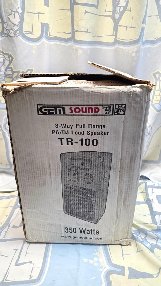 Gem Sound PA DJ Loud Speaker TR-100 3 Way Full Range SUB Karaoke Sing Live Music