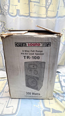 Gem Sound PA DJ Loud Speaker TR-100 3 Way Full Range SUB Karaoke Sing Live Music