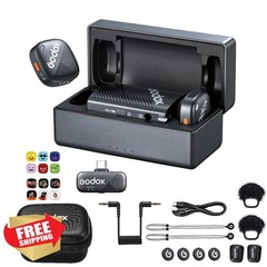 GODOX Cube-C Wireless Lavalier Mic for iPhone Android Camera PC USB-C