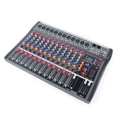 12 Channel Audio Mixer Bluetooth USB DJ Sound Mixing Console Studio