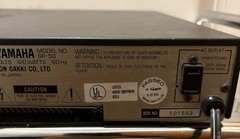 YAMAHA SR-50 Natural Sound Surround Processing Amplifier 25W Per Channel 8 Ohms