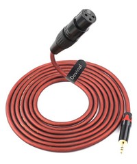 3.5mm to XLR Balanced Microphone Cable – 10 Feet, for Computer, Cameras, Spea…