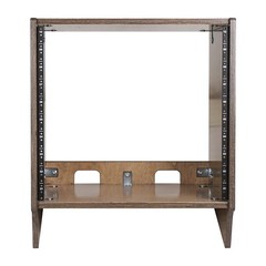 Sound Town DIY 10U Angled Desktop Turret Studio Rack,Weathered Brown(SDRK-10SLB)