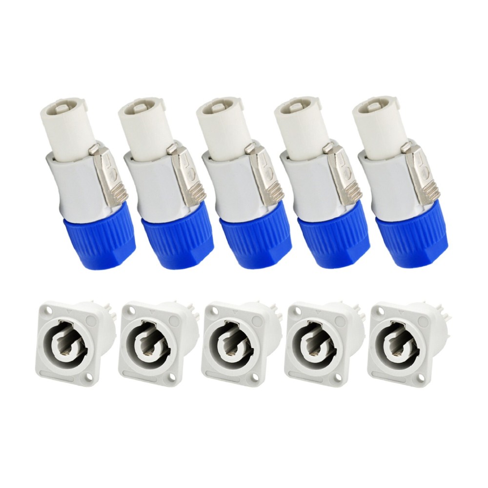 5 set NAC3FCB & NAC3MPB-1 PowerCON Cable Connector Replacement for Neutrik
