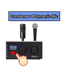 Microphone Preamp Mic Booster 4 Input Max 65db DI Box with 48V Phantom Power …
