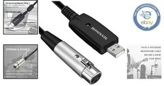 USB to XLR Audio Cable, 10FT – Ideal for Recording, Podcasting & Live Streaming