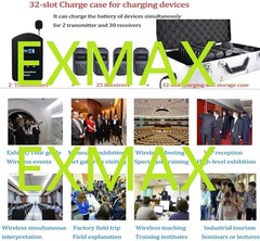 EXMAX EXD-101 2.4G Wireless Tour Guide Monitoring System for Translation Trip