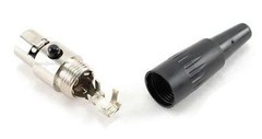 2-PACK Mini XLR 3-Pin Female Pro Lapel Microphone/ Mic Pack Audio Connector