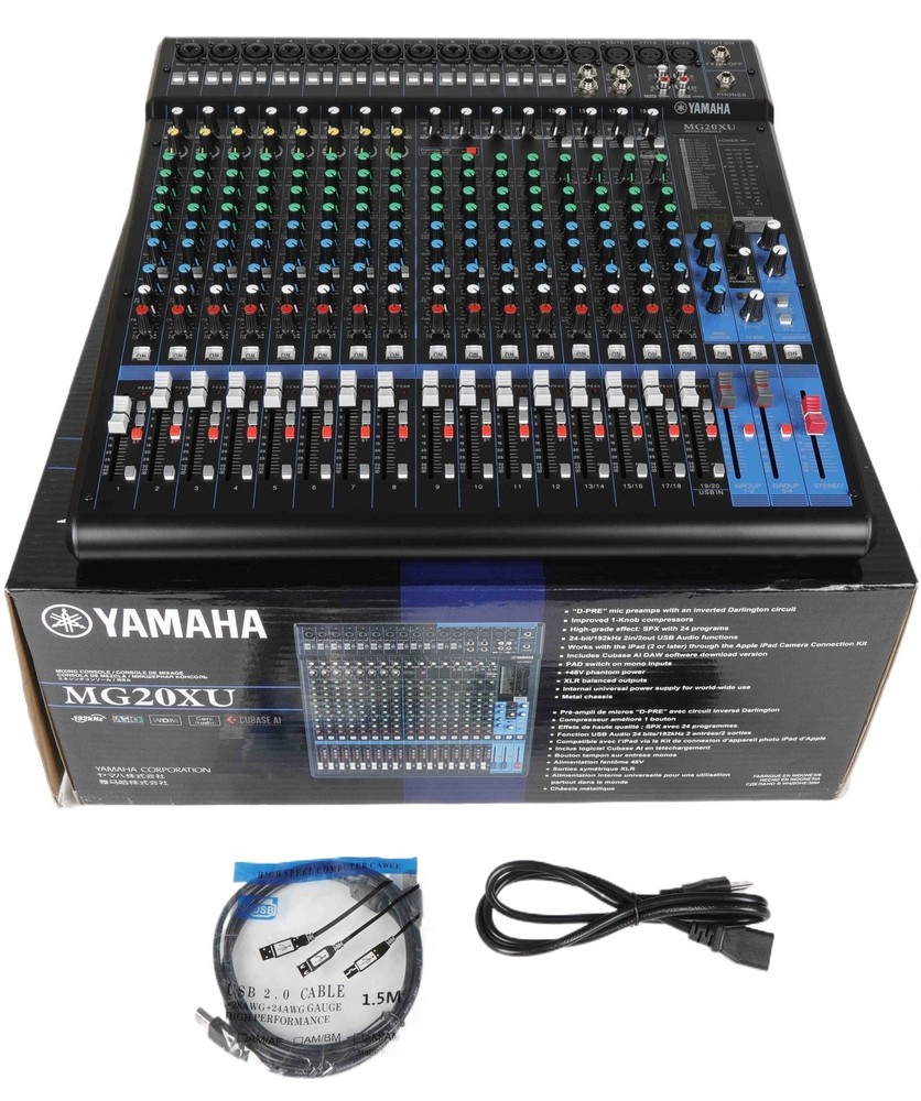 New Yamaha MG20XU 20-Channel Mixer with Effects 197881351120
