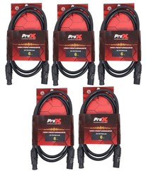ProX XC-TR1FM12-06 6FT 12AWG Power Cable 5 Pack Male Female Pro