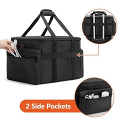 DJ Cable File Bag with Adjustable Dividers, 15.6“ Laptop Sleeve, Travel Musi…