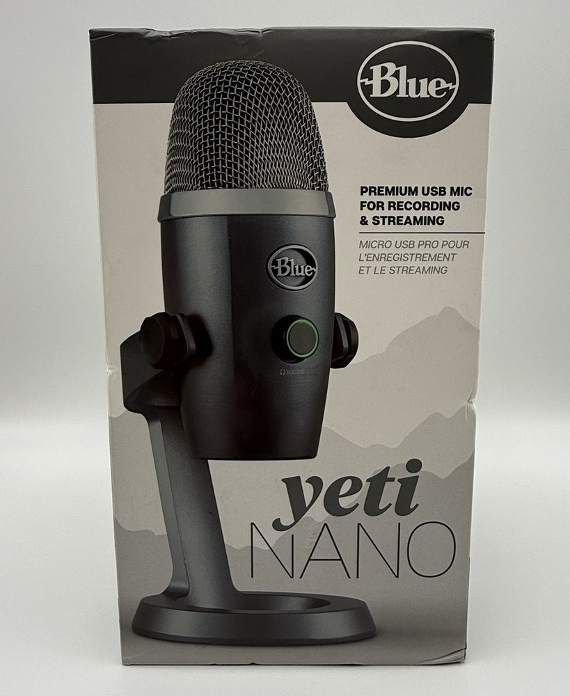 Blue Yeti Nano Wired USB Condenser Microphone (New Sealed) – 988-000394