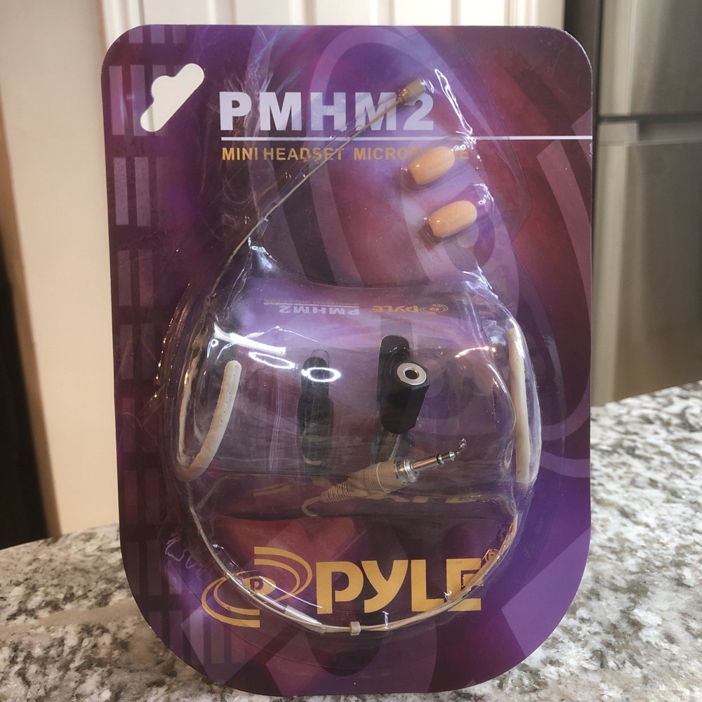 Pyle PMHM2 Mini Headset Microphone Hands-Free Omni Directional Mic 3.5mm 1/4″