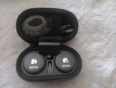 BOYA Omic-D 2.4GHz Wireless Lavalier Microphone for iPhone With Magnetic Clip