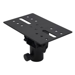 Practical Adapter Top Cap Rotatable Bracket Metal Mounting Black DJ/PA