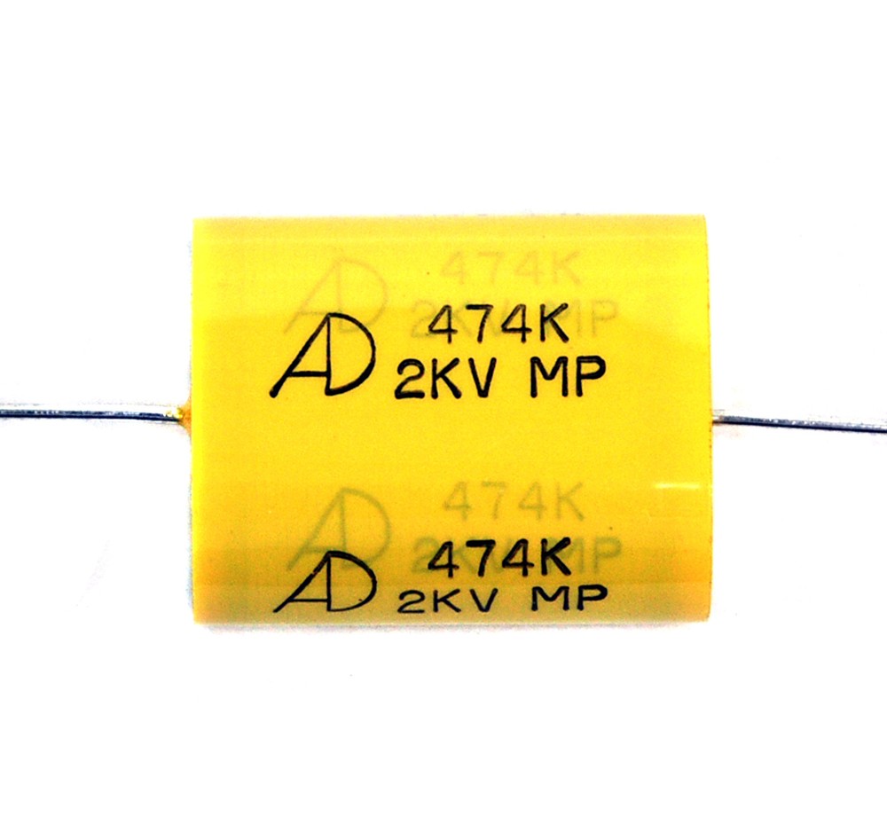 5pc MP Capacitor MPA 474 0.47uF 2KV 2000V K ±10% Axial Type For Audio Amp AID