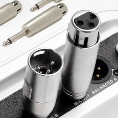 3pin XLR Female to 1/4″ 6.35mm Mono Male Plug Audio Cable Microphone Mic Adapter