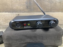 RadioShack FM Wireless Receiver W/ Power Adapter & Microphone 32-1257 Testd Read