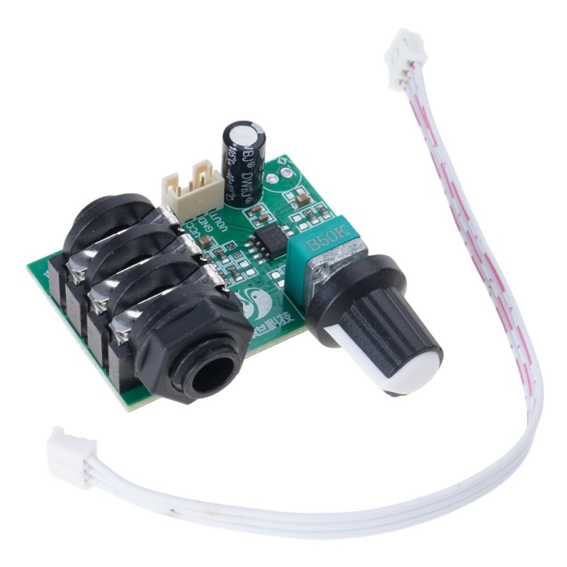TL072 Auditory Preamp Circuit Featuring 1MΩ Impedance Adjustable Gains Control