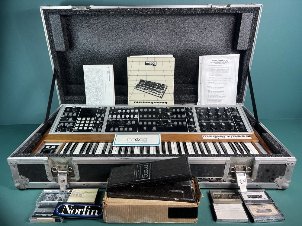 Moog Memorymoog Plus + Anvil case W/new Foam Padding “ Serviced”
