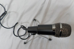 FIFINE TECHNOLOGY PODCAST RECORDING/STREAMING BLACK MICROPHONE w/STAND