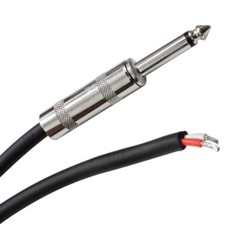 2 SEISMIC AUDIO 25′ Raw Wire-1/4″ PA/DJ SPEAKER CABLES