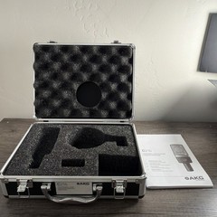 Empty AKG Protective Hardshell Flight Case For C214 Microphone (Case Only)
