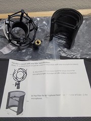 Microphone Shock Mount and Pop Filter