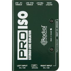 Radial Engineering PRO ISO Stereo Line Isolator +4dB 10dB wRadial Transformer