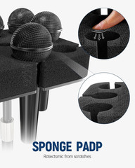 Multi Microphone Holder[Thickened Aluminum/Customized] for Mic Stand Holds up to