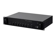 Commercial Audio 240W 5ch 70V/100V Mixer Amp with Microphone Priority 18805 Blac