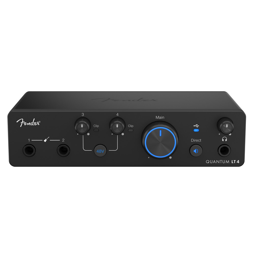Fender Quantum LT 4 4×2 24-bit USB-C Audio Interface w/2x Mic Preamps