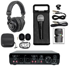 Rockville R-TRACK 2×2 USB Computer Recording Interface+Dynamic Mic+Headphones