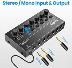 6-Channel Audio Mixer with USB Connectivity & Ultra-Low Noise for Professionals