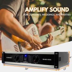 MUSYSIC 2 Channel 4500 Watts Professional Power Amplifier AMP DJ Stereo SYS-4500