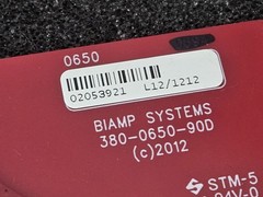 Lot Of Two Biamp Tesira Server IO SEC-4 4-Channel Analog Input Card 380-0650-90D