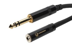4 Headphone Extension Studio Cables 15ft 1/4″ Stereo TRS – 3.5mm 1/8″ Female