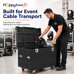 Heavy Duty ATA Cable Trunk Flight Case for DJ Stage Gear